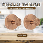Linwnil Suction Cup Wreath Hanger，Suction Cup Hooks Hanging 10 Lbs，Waterproof Suction Cup Wreath Holder for Windows, Shower, Wreaths，Smooth Doors (Rosegold, 2 Pack)