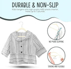 50 Premium Kids Velvet Hangers - 14" Non-Slip Clothes Hangers for Kids & Preteens - Ultra Slim, Space-Saving, Strong & Durable Hangers with 360° Swivel Hook - Ivory