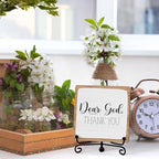 Home Decor, Farmhouse Shelf Table Decor, Christian Office Home Décor Accents For Living Room Mantle Coffee Bar Bookshelf Kitchen Entryway (B20)