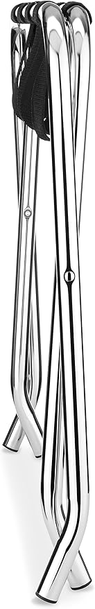Whitmor Chrome Luggage Rack - Foldable - Commercial Quality