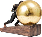 Lukitas Sisyphus Sculpture Home Decor, Struggler Statue, Sportsman Figurine Ornament for Office Living Room, Resin L8.5''