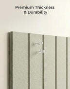 Aothia 12-Pack Felt Bulletin Board Tiles, 48x36 Modular Pin Board for Walls, 0.2" Thick Cork Board Alternative for Office & Classroom, 70 Adhesive Tabs & 40 Pushpins Included(Sage Green)