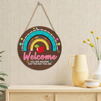 Classroom Teacher Door Sign Classroom Signs 12x12in Welcome Classroom Door Sign Teacher Wreath for Classroom Rainbow Hanging Plaque You are Amazing Welcome Poster for School Classroom Bulletin Board