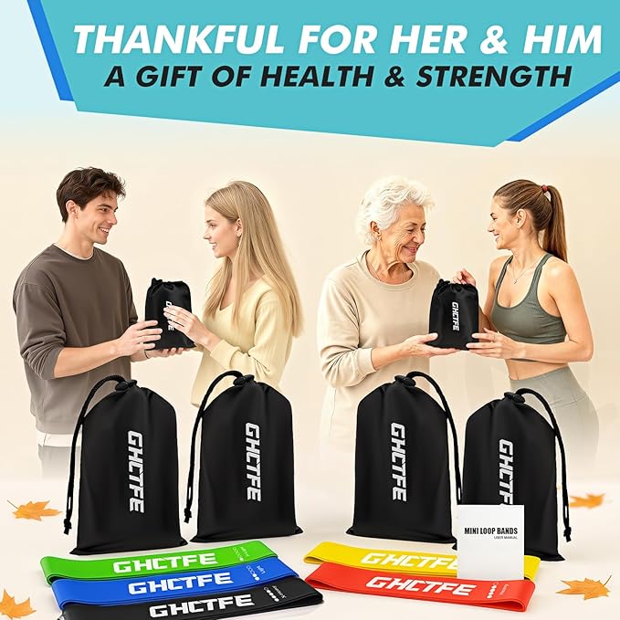 20PCS Resistance Bands Bulk Set for Trainers, Small Groups & Fitness Classes, Mini Bands for Glutes, Legs, and Core Workouts, Loop Exercise Bands with Storage Bag, Gift for Workout Buddies