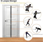 Resistance Bands Set with Door Anchor Training System, 5 Colors Stackable up to 150LBS, Includes 5-Angle Door Training Tool, Home Full Body Workout Bands, Handles, Ankle Straps, Portable Bag