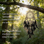 Black Dream Catchers wall hangings Room Decor,Large Dream Catcher for Adults,Handmade Boho Dreamcatcher for Home Decor Turquoise Hanging Ornament for Living Room Dorm Decor Hippie Gifts