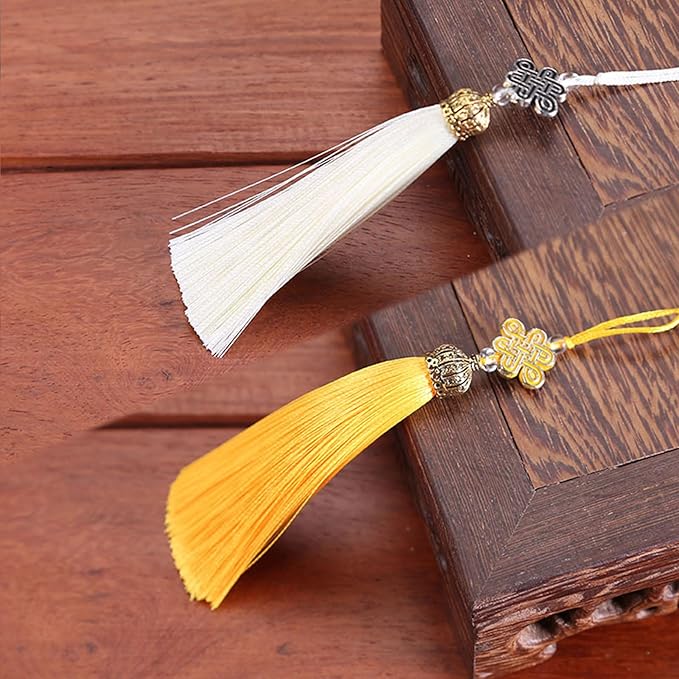 Chinese Knot Tassels Pendant Handmade Polyester Tassels Chinese Tassels Great for Home Decors and Festival Ornament