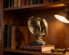 Vintage Eagle Statue for Home Office Man Table Decoration 10 inch Eagle Scout Gifts, US Citizenship Gifts, Symbol of Justice and Freedom