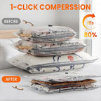 Vacuum Storage Bags for Travel, 15 Pack Vacuum Seal Bags for Clothing With Cordless Electric Pump, Space Saver Bags for Luggage, Clothes, Ideal for Home, Seasonal Storage, and Packing for Travel