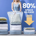 6 Pack Vacuum Storage Bags, Jumbo Cube 31x40x15 Inch, Extra Large Vacuum seal Bgas for Comforters, Blankets, Pillow, Quilts, Space Saver Clost Oragnization-Clear