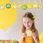 Zeyune 16 Pcs Lemon Summer Ornaments for Small Tree Summer Tree Ball Hanging Ornaments Lemon Ball Hanging Decorations for Holiday Party Decor