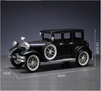Mini Cars Replica Retro Nostalgic Iron Classic Car Ornaments Home Living Room TV Cabinet Car Model Desktop Decorations Race Car Birthday Party Decorations(Black)