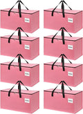 Extra Large Moving Bags with Zipper - Heavy Duty Tote for Packing Clothes, Durable Storage Bin Organizer, Multipack Set