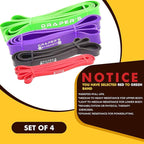 Draper's Strength Heavy Duty Resistance Stretch Loop Bands for Powerlifting Workout Exercise and Assisted Pull Ups