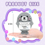 Funny Handmade Crochet Seal for Women Men, Positive Emotional Support Seal, Valentine's Day Gift, Birthday Basket Gift for Home Decorations