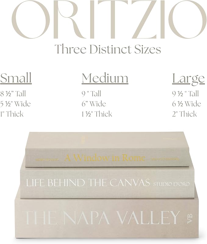 ORITZIO Yellow Faux Books Set of 9 - Hidden Storage Decorative Fake Books for Coffee Table, Home Staging, Interior Design & Fashion Accents & Beach House Accessories