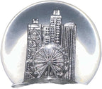 Chicago Cloud Gate 'The Bean' Snow Globe Souvenir by Butt Bat
