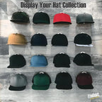 Hat Hangers for Wall, Stronge Adhesive Hat Holders Display, No Driling Caps Holder Organizer, 20 Pack Hat Hook for Baseball Caps, Wall Mounted Cap Rack, Clear