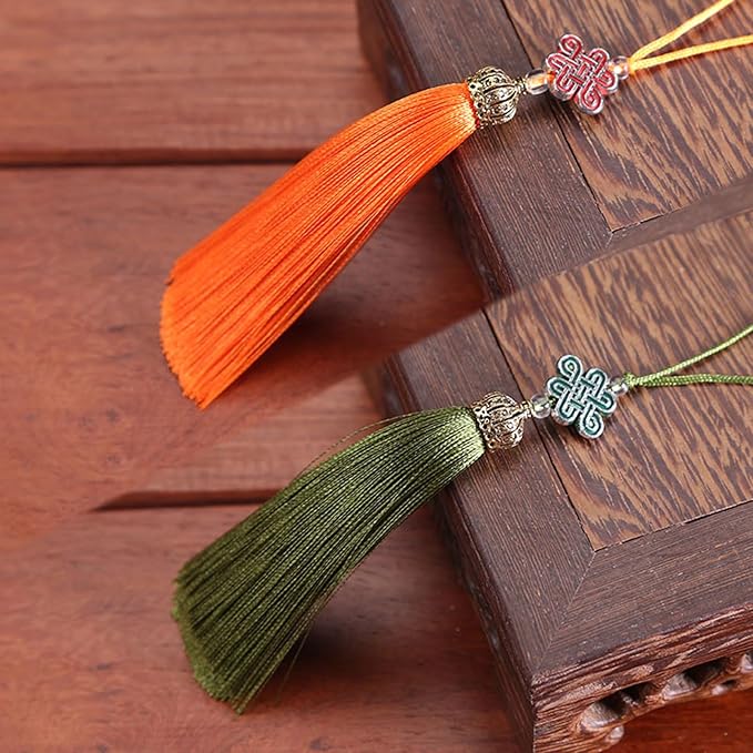 Chinese Knot Tassels Pendant Handmade Polyester Tassels Chinese Tassels Great for Home Decors and Festival Ornament