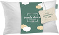 ComfyDown Decorative Throw Pillow Insert, Down and Feather Fill, 100% Cotton Cover, 233 Thread Count - Made in USA (16" X 28")