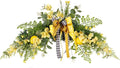Wedding Arch Flowers Artificial Floral Swag for Door Lintel Spring Lemon Fruit Garland Rustic Decorative Swag for Wedding Arch Front Door Wall Home Decor(#1)