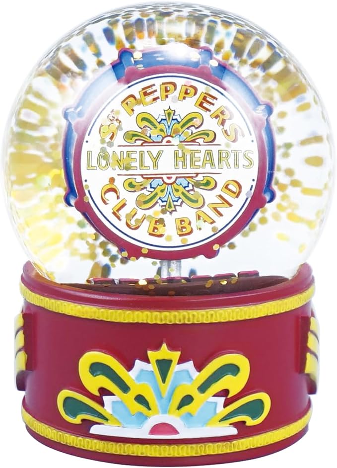 Half Moon Bay The Beatles Snow Globe SGT. Pepper | The Beatles Snow Globes for Adults | Christmas Ornaments & Christmas Decor | Funny Snow Dome | The Beatles Gifts & Music Gifts | Musical Xmas Decor
