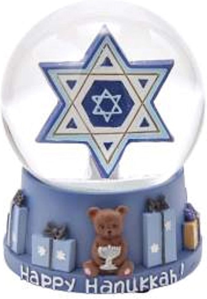 Kurt S. Adler 100MM Musical Hanukkah Star of David Waterglobe