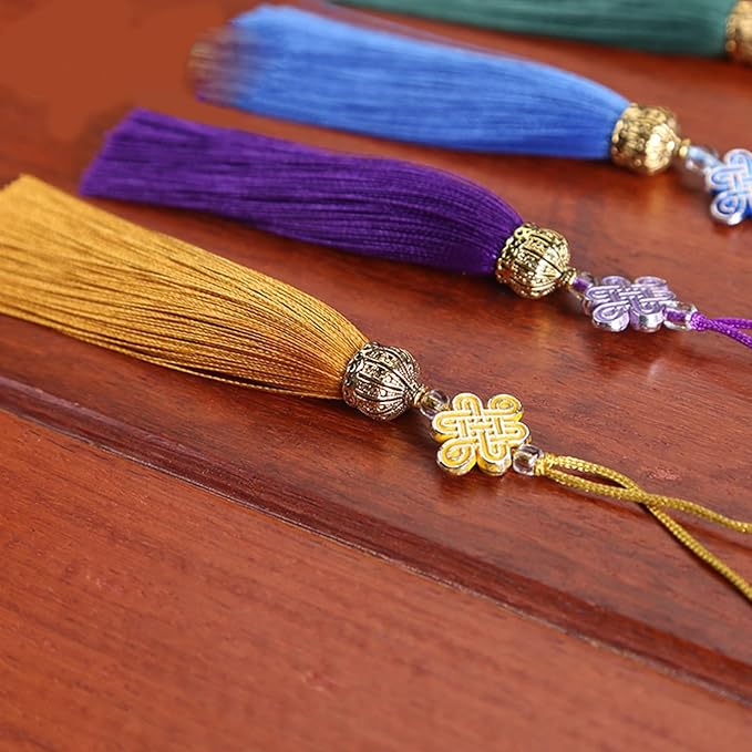Chinese Knot Tassels Pendant Handmade Polyester Tassels Chinese Tassels Great for Home Decors and Festival Ornament