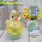 Spring Easter Chick Snow Globe Decor with Swirling Glitter, Easter Egg-Chick Snowglobe with 6H Timer, USB or Battery Operated, Easter Chick Decor for Holiday Spring Home Decor and Gift (Chick)
