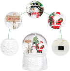 Vipush Christmas Snow Globe - Snowman Santa Style Musical Snow Globe with Color Changing Led Lights, Christmas Decorations with Music Box Gifts for Girls Kids, Decorations for Christmas & Birthday