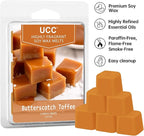 UCC Plant Based All Natural Fall Wax Melts, Highly Scented Fragrances, Long Lasting Premium Soy Scented Melts Cubes, Wax Melts Tarts, Colored Wax Melt - 4 Pack