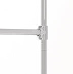 Econoco Commercial Garment Rack - Rolling Clothes Rack, Heavy Duty (Z Rack with Add On Hang Bar, Orange)