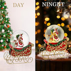 Snow Globe Pink Sofa/Dog and Cat Snowglobe with Music Birthday Party Decorations Creative Collectibles (SJQ-GPM5144B-120MM) (sled)