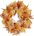 Ochine Fall Harvest Swag - Artificial Fall Wreath & Teardrop Swag Decorative for Thanksgiving, Halloween & Autumn Decor