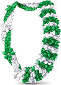 Canlierr Graduation Leis Class of 2026 Grad Ribbon Leis Double Braided Necklace Hawaiian Flower Garland with Heart Kukui Nut for Man Woman Graduation Party Supplies