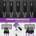 VEICK Resistance Bands, Exercise Bands, Workout Bands, Resistance Bands for Working Out with Handles for Men and Women, Exercising Bands for Fitness Weights Work Out at Home