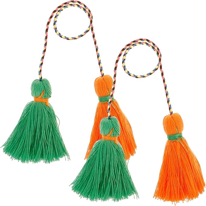 Homoyoyo 2pcs Boho Tassel Garland Decor Tassel Pendant Accessories for Home Decor
