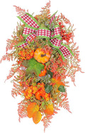 Ochine Fall Harvest Swag - Artificial Teardrop Swag for Thanksgiving, Autumn, Fall & Halloween Decor