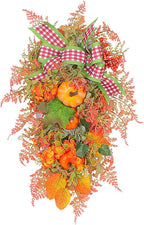 Ochine Fall Harvest Swag - Artificial Teardrop Swag for Thanksgiving, Autumn, Fall & Halloween Decor
