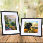 Lyeasw 8.5x11 Picture Frame Black 15 Pack, Display 8.5x11 Certificate with Mat or 11x14 Picture without Mat, Multi Award Diploma Document Frame for Wall or Tabletop