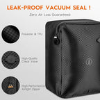 Vacuum Suitcases Compression Bags with Wireless Pump & iOS Tracker– Vacuum Bags for Travel Luggage, No Checked Baggage, Triple Your Luggage Space, IP68, Reusable, Fits 20/24/28 Inch Suitcase