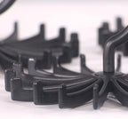 4 Pack Tie Rack Hanger Holder Hooks Organizer for Mens, 360 Degree Rotating Tie Racks, Black