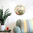 Round Sign Red Dragon Tin Sign Retro Aluminum Metal Sign for Kitchen Garden Bar Office Home Indoor Wall Decor 12 Inch
