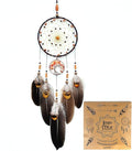 Urdeoms Tree of Life Dream Catchers for Girls Boho Dream Catcher Wall Decor for Bedroom Adult Crystal Red Agate Healing Stone Hanging Ornament Decoration Cute Room Decor 18" Length(NO.17)