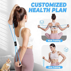 Figure 8 Resistance Bands for Women Men, Exercise Bands with Handles, 8 Shaped Resistance Bands for Back, Arm, Chest & Shoulder Workout, Home Gym Equipment for Yoga, Pilates, Physical Therapy