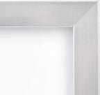 Amazon Basics Rectangular Photo Picture Frame, 5" x 7", Pack of 2, 8.31 x 6.30 inches, Nickel