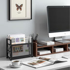Magazine Rack & Holder – Multi-Purpose Storage Organizer for Magazines, Books, Newspapers, Mail, Tablets | Sturdy Black Basket for Home, Office, Bathroom | Sleek Design & Easy Assembly
