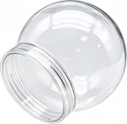 1 PCS Snow Globe Jar Empty Clear Plastic Water Globes with Screw Off Bottom Cap for DIY Crafts and Home Decoration (10 CM / 3.94 Inch)