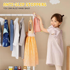 MISSLO Kids Clothing Rack with Basket Small Dress Up Storage Short Toddler Dress Up Rack Kids Closet for Baby Clothes, White