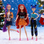 2025 New Korean Idol Dolls Set with Trendy Outfits,Singer Doll Merch Christmas Decorations Gifts (Multicolor-3PCS)